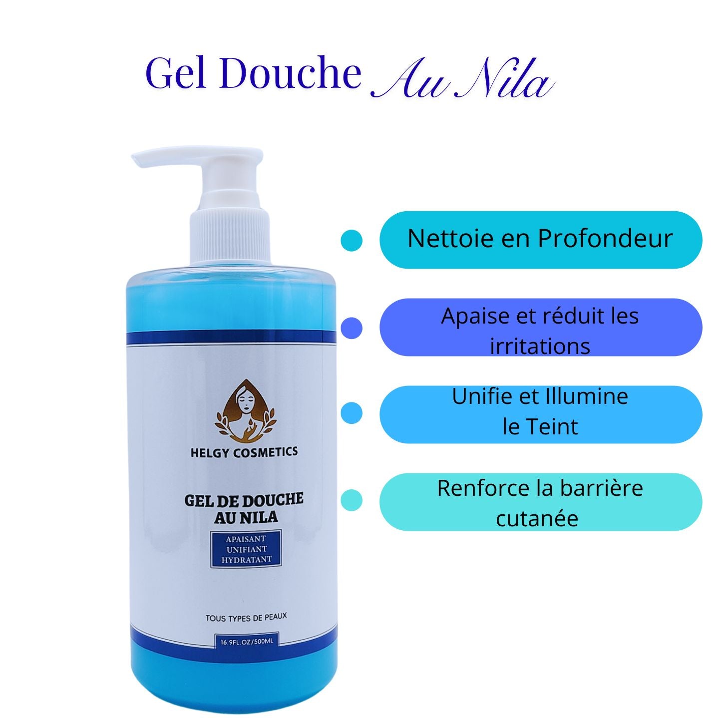 Gel Douche à la Poudre de Nila | Formule Améliorée