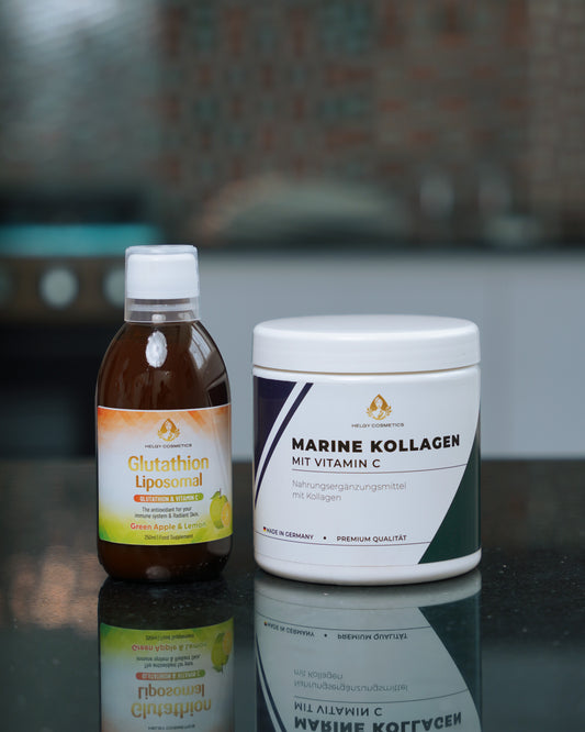 DUO ÉCLAT ULTIME:  Collagene Marin Hydrolysé & Glutathion liposomal